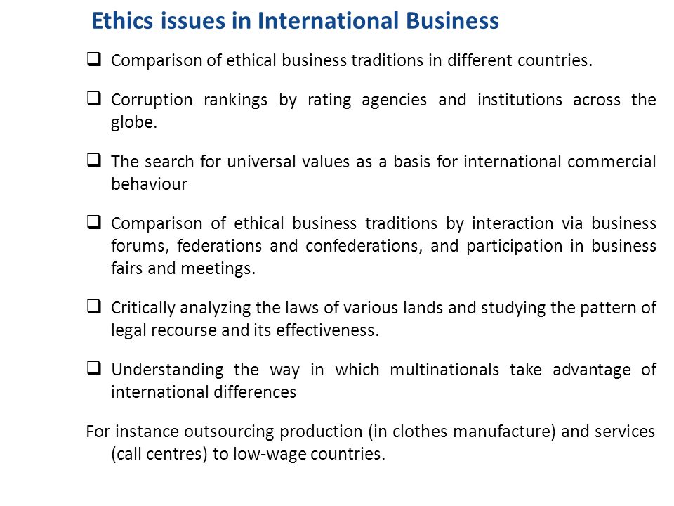 Ethical Issues in Strategic Management